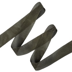 Окантовочная лента-бейка, цвет Тёмно-Серый 22мм (на отрез)  в Наро-Фоминске