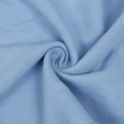 Ткань Футер 3-х нитка, Петля, цвет Светло-Голубой (на отрез)  в Наро-Фоминске
