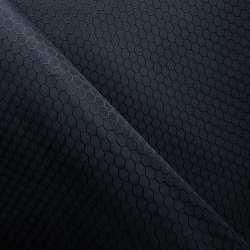 Ткань Оксфорд 300D PU Рип-Стоп СОТЫ, цвет Черный (на отрез)  в Наро-Фоминске