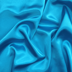 *Ткань Атлас-сатин, цвет Голубой (на отрез)  в Наро-Фоминске
