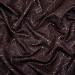 Ткань Блэкаут для штор &quot;Ледовое тиснение цвет Темно-Коричневый&quot; (на отрез)  в Наро-Фоминске