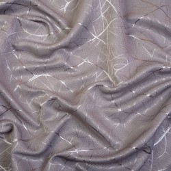 Ткань Блэкаут для штор светозатемняющая 75% &quot;Ледовое тиснение  Серый&quot;   в Наро-Фоминске