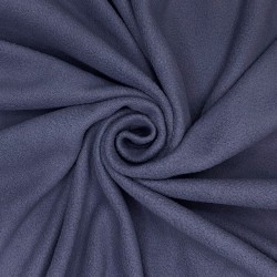 Ткань Флис Односторонний 130 гр/м2, цвет Темно-серый (на отрез)  в Наро-Фоминске