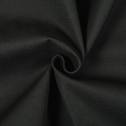 Ткань смесовая Канвас 35/65, цвет Черный (на отрез)  в Наро-Фоминске