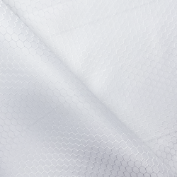 Ткань Оксфорд 300D PU Рип-Стоп СОТЫ, цвет Белый (на отрез)  в Наро-Фоминске
