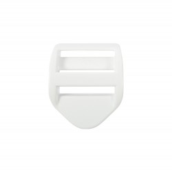 Пряжка регулировочная 25 мм УСИЛЕННАЯ (трехщелевка), цвет Белый LS (поштучно)  в Наро-Фоминске