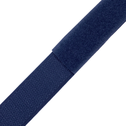 Контактная лента 25мм цвет Тёмно-Синий (Велькро-липучка), на отрез  в Наро-Фоминске