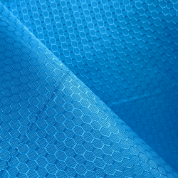Ткань Оксфорд 300D PU Рип-Стоп СОТЫ, цвет Голубой (на отрез)  в Наро-Фоминске