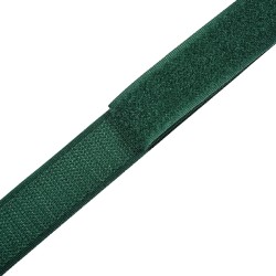 Контактная лента 25мм цвет Зелёный (велькро-липучка, на отрез)  в Наро-Фоминске