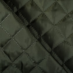 Стеганая подкладочная ткань с синтепоном (100гр/м2), цвет Хаки (на отрез)  в Наро-Фоминске