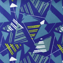 Ткань Оксфорд 210D PU, принт &quot;Лимонные треугольники&quot; (на отрез)  в Наро-Фоминске