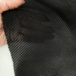 Сетка 3D трехслойная Air mesh 165 гр/м2, цвет Черный (на отрез)  в Наро-Фоминске