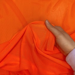 Трикотажная Сетка 75 г/м2, цвет Оранжевый (на отрез)  в Наро-Фоминске