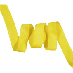 Окантовочная лента-бейка, цвет Жёлтый 22мм (на отрез)  в Наро-Фоминске